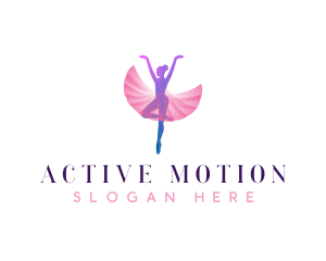 Dancing Ballerina Choreography logo design