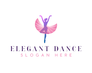 Dancing Ballerina Choreography logo design