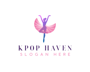 Dancing Ballerina Choreography logo design