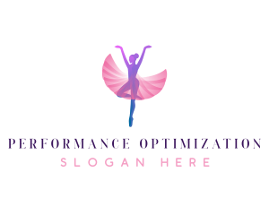 Dancing Ballerina Choreography logo design