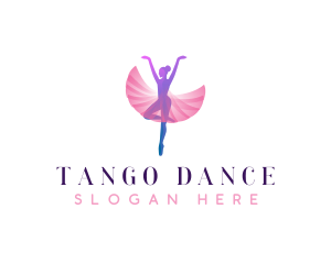 Dancing Ballerina Choreography logo design