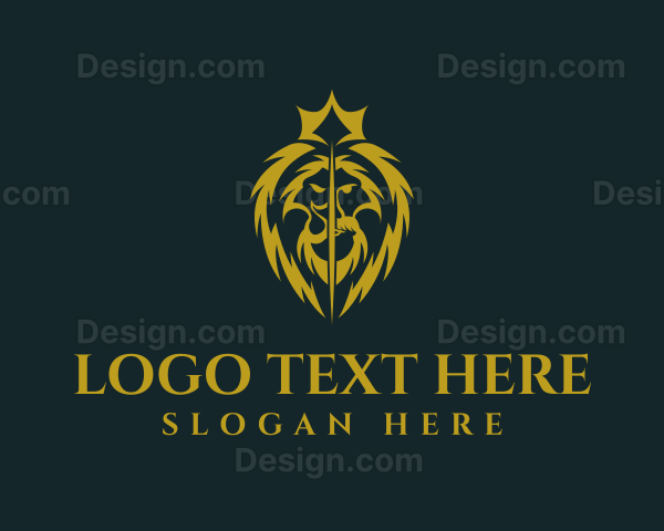 Deluxe Golden Lion King Logo