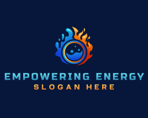 Fire Ice Fuel Energy logo design