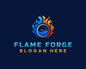 Fire Ice Fuel Energy logo design