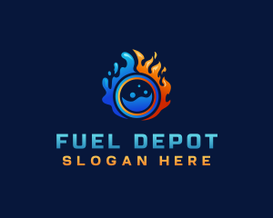 Fire Ice Fuel Energy logo design