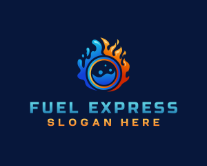 Fire Ice Fuel Energy logo design