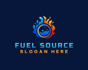 Fire Ice Fuel Energy logo design