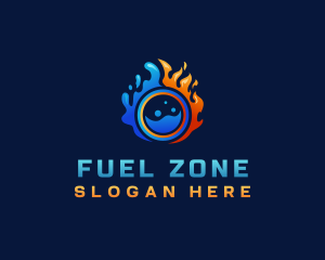 Fire Ice Fuel Energy logo design