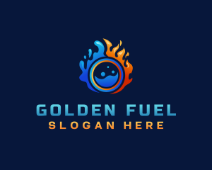 Fire Ice Fuel Energy logo design