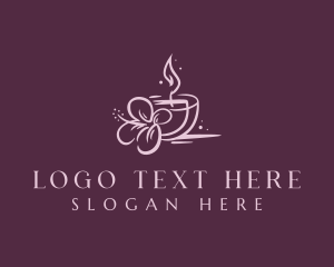 Floral Candle Wellness Logo