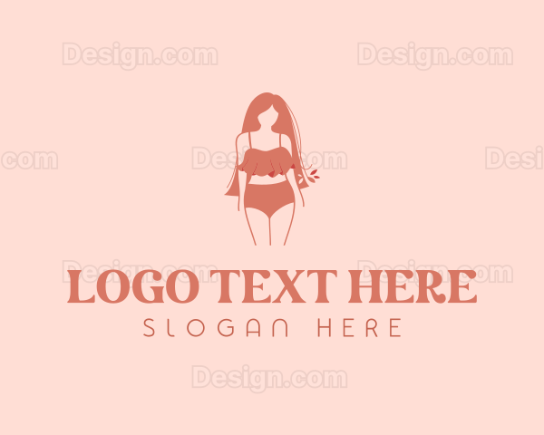 Feminine Summer Beachwear Logo