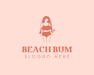 Feminine Summer Beachwear logo design