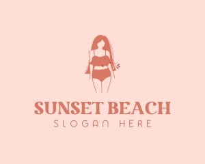 Feminine Summer Beachwear logo design