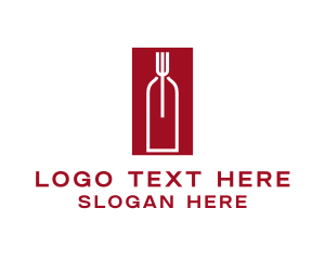 Fermented - Food Wine Restaurant logo design