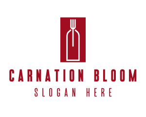 Food Wine Restaurant logo design