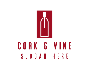 Food Wine Restaurant logo design