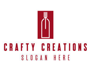 Food Wine Restaurant logo design