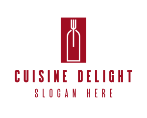 Food Wine Restaurant logo design