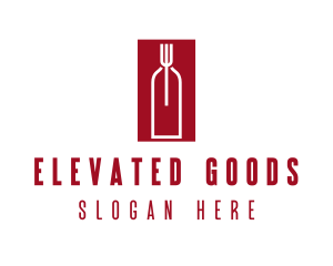 Food Wine Restaurant logo design