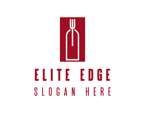 Food Wine Restaurant logo design