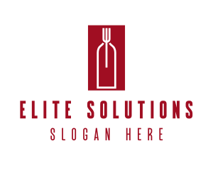 Food Wine Restaurant logo design