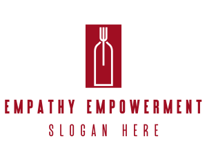 Food Wine Restaurant logo design