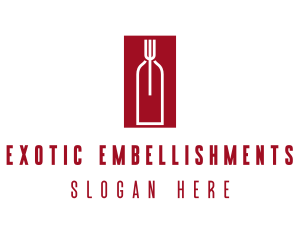 Food Wine Restaurant logo design