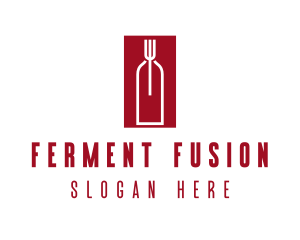 Food Wine Restaurant logo design