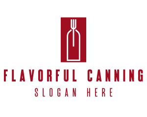 Food Wine Restaurant logo design