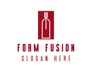 Food Wine Restaurant logo design