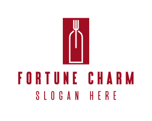 Food Wine Restaurant logo design