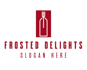 Food Wine Restaurant logo design