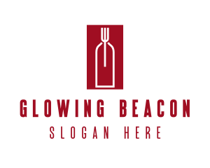 Food Wine Restaurant logo design