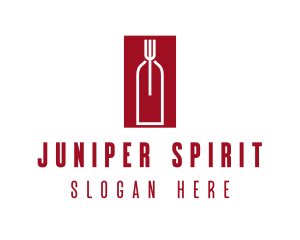 Food Wine Restaurant logo design