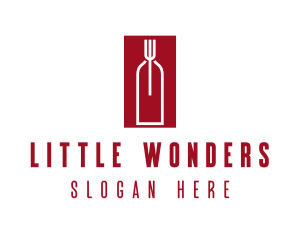 Food Wine Restaurant logo design