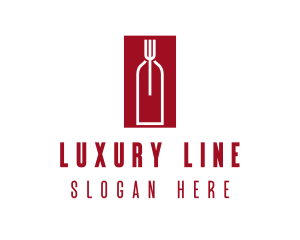 Food Wine Restaurant logo design