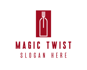 Food Wine Restaurant logo design