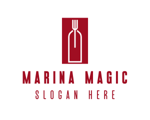 Food Wine Restaurant logo design