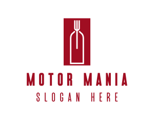 Food Wine Restaurant logo design