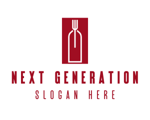 Food Wine Restaurant logo design