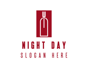 Food Wine Restaurant logo design