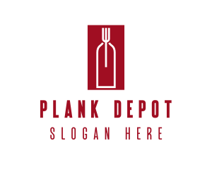 Food Wine Restaurant logo design