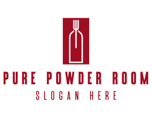 Food Wine Restaurant logo design