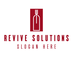 Food Wine Restaurant logo design