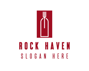 Food Wine Restaurant logo design