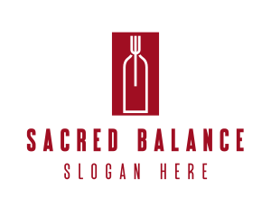 Food Wine Restaurant logo design