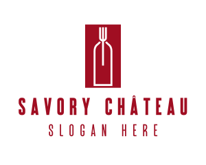 Food Wine Restaurant logo design