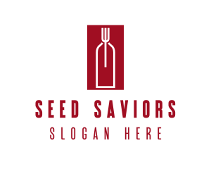 Food Wine Restaurant logo design