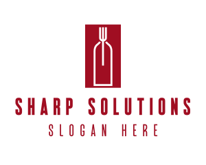 Food Wine Restaurant logo design