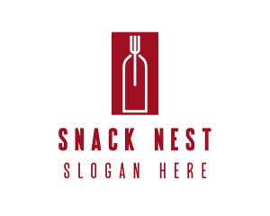 Food Wine Restaurant logo design